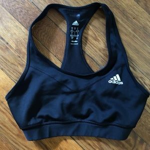 Black adidas techfit sports bra